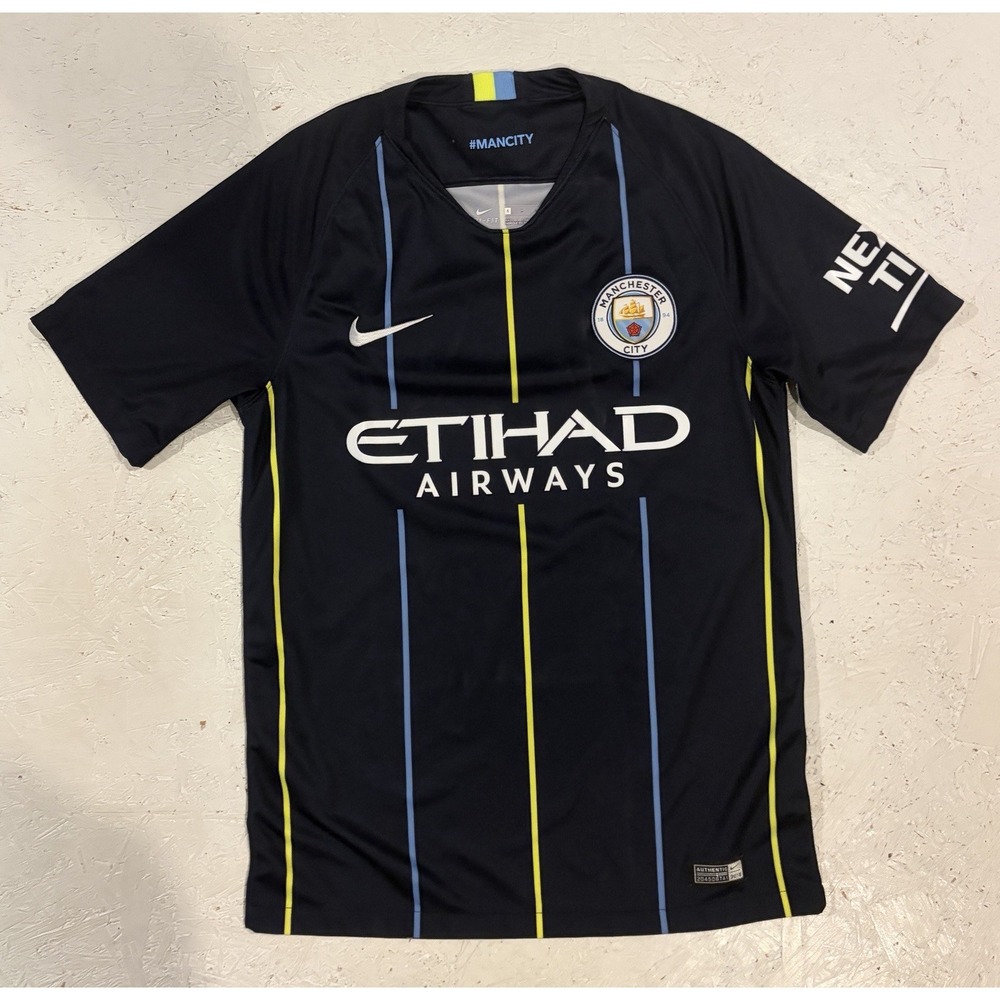 NIKE MANCHESTER CITY 2018/19 MENS S AWAY FOOTBALL SOCCER JERSEY 919002-476